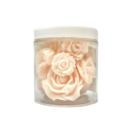 Blooming Florals Pale Blush Soap Jar - Petite