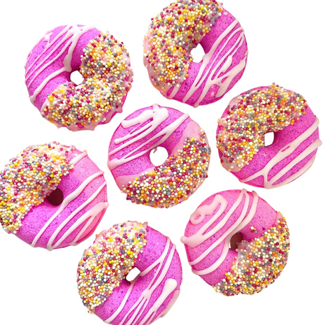 Pink Sprinkles and Glaze Donut Bath bomb