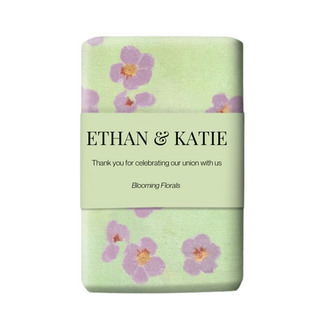 Wedding and Bridal Shower Soap Favors - Green & Pink