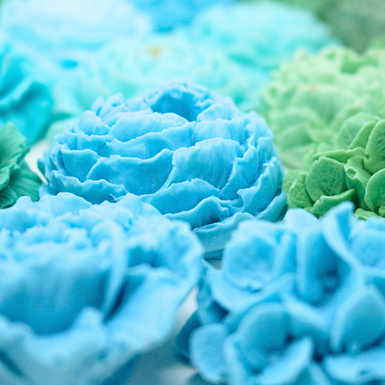 SoapFleur Loose Soap Blossoms - Assorted Blues